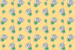 Cute Elephant Seamless Pattern