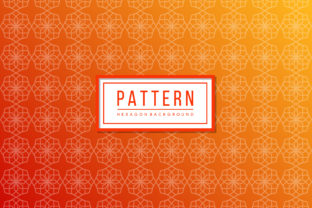 Hexagon Islamic Pattern Gradient Orange: A Modern Take on Sacred Geometry