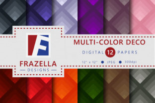 Multi-Color Art Deco Digital Papers