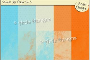 Seaside Sky Paper Set 8: A Creative Resource for Modern Design