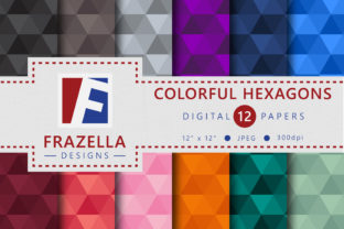 The Colorful Hexagons Pattern Digital Papers Collection: A Creative Powerhouse for Designers