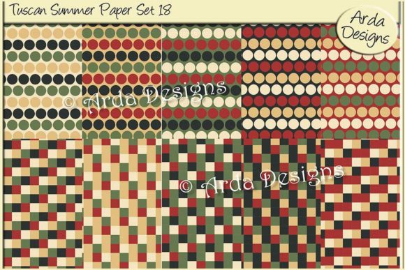 Tuscan Summer Paper Set 18: A Versatile Choice for Creative Projects