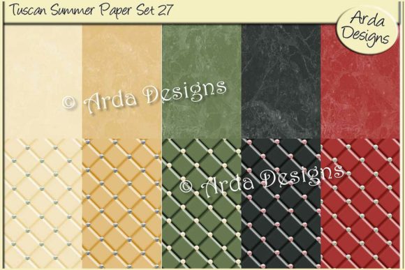 Tuscan Summer Paper Set 27: A Versatile Resource for Creative Professionals
