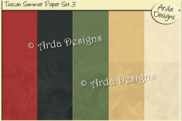 Tuscan Summer Paper Set 3: A Versatile Tool for Creativity and Organization