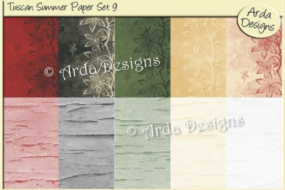 Tuscan Summer Paper Set 9: A Practical Guide for Crafting and Design