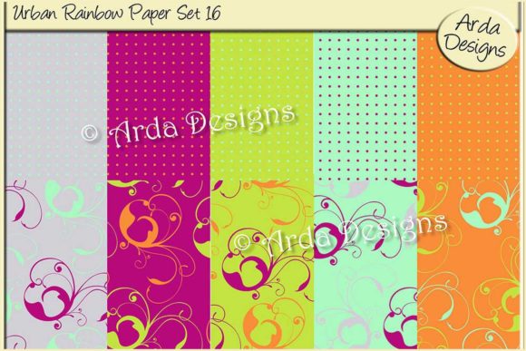 Urban Rainbow Paper Set 16: A Creative Tool for Modern Creativity