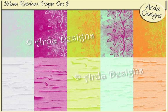 Urban Rainbow Paper Set 9