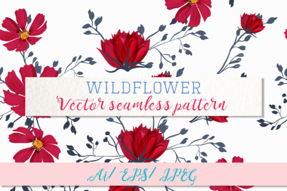 Wild Field Vector Seamless Pattern 2: A Versatile Design for Creatives